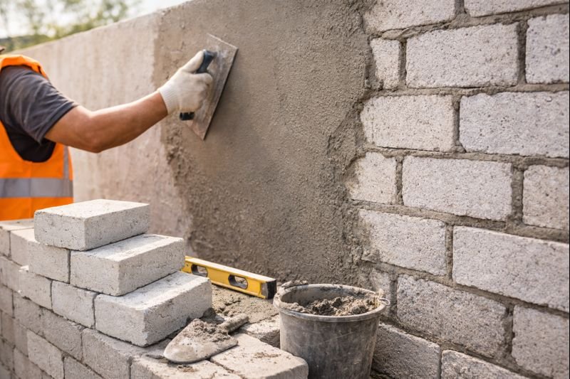 Fly ash bricks for masonry and plastering work