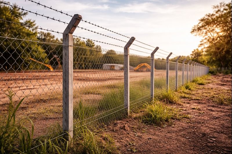 Barbed wire for boundary fencing and perimeter security