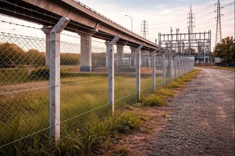 Fencing wire used in infrastructure and utility projects