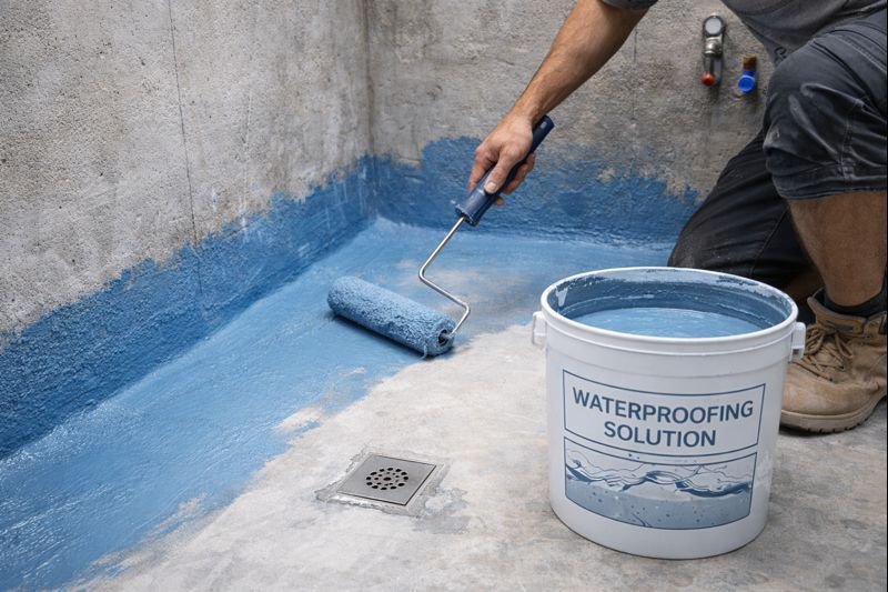 Bathroom waterproofing to stop leakage and seepage