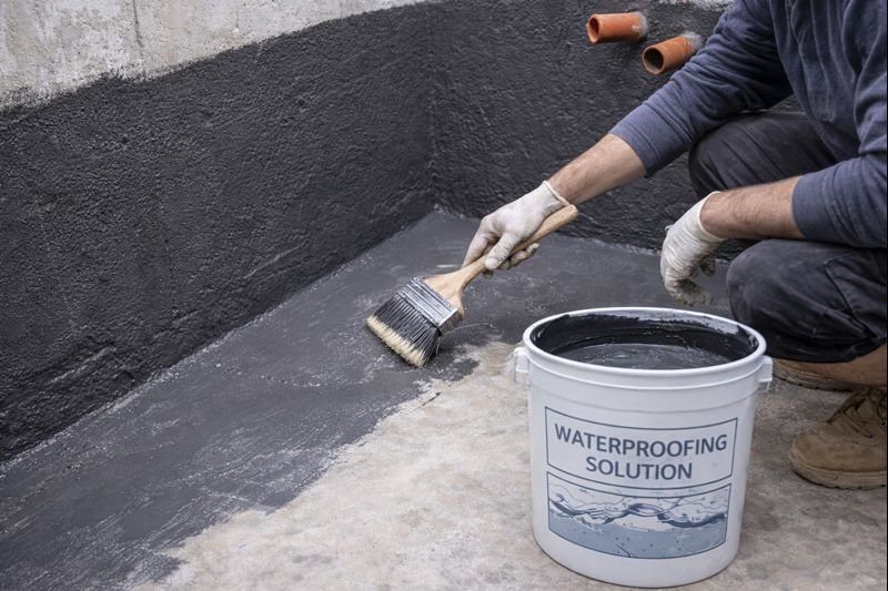 Waterproofing for water tanks and underground sumps