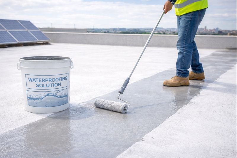 Terrace waterproofing solution to prevent roof leakage