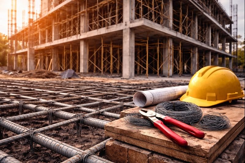 Binding wire for commercial building construction