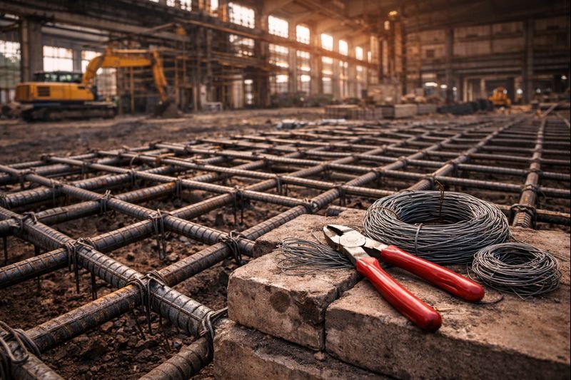 Binding wire for industrial and heavy construction work